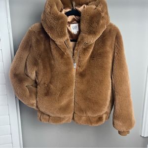 GAP Faux Fur Jacket - Brown